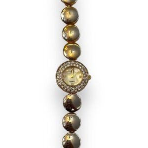 Gorgeous Elizabeth Taylor Vintage Gold+Silver Toned Ladies Watch
